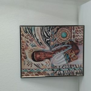 Black Art, Black woman in African attire